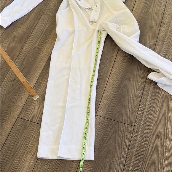 Vintage Levoys White Polyester Jumpsuit, Large - Picture 8 of 12